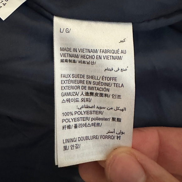 Tasso Elba Faux Suede Bomber Jacket - Large - Picture 5 of 5